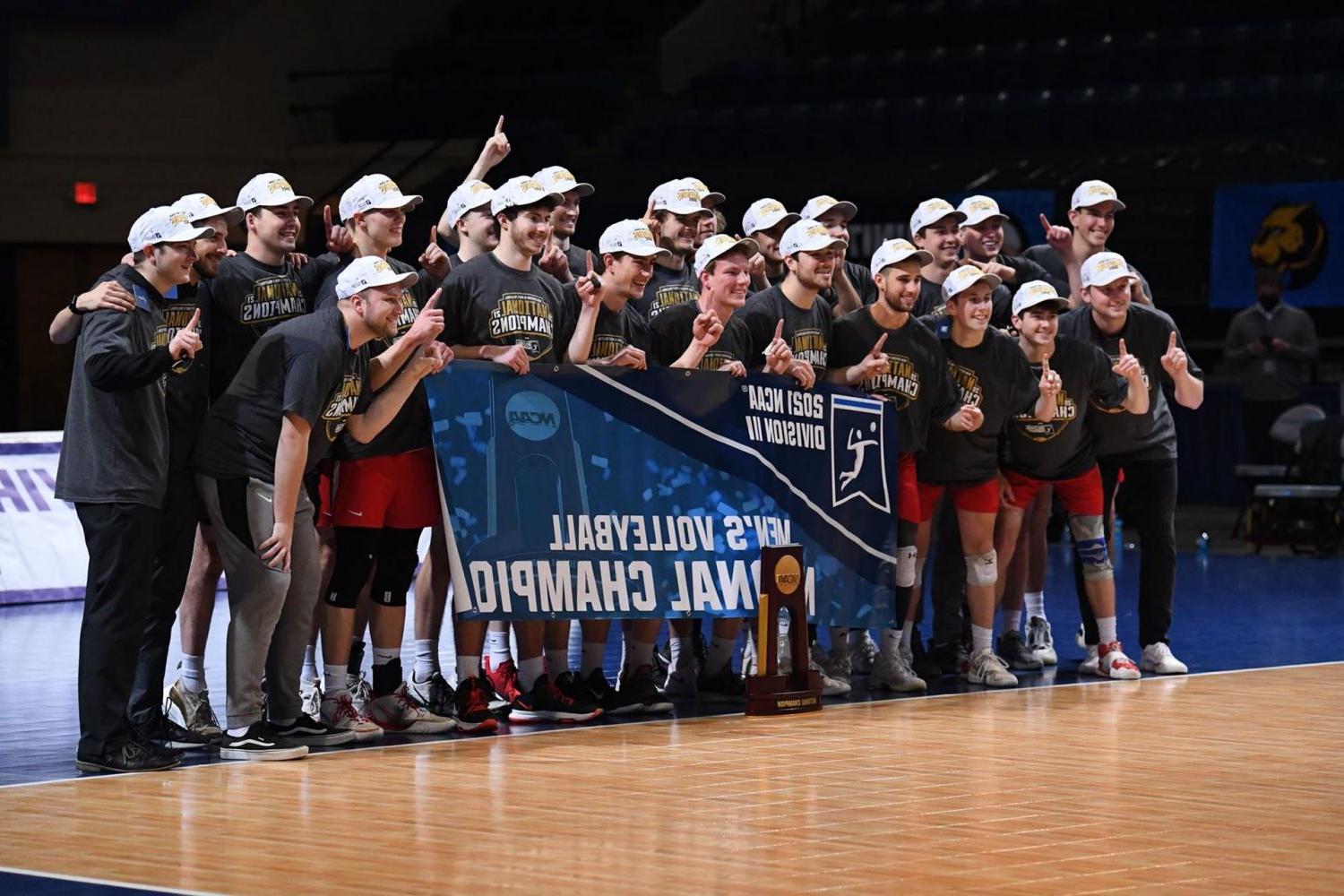 The Carthage men's volleyball team won the program's first national championship in 2021!